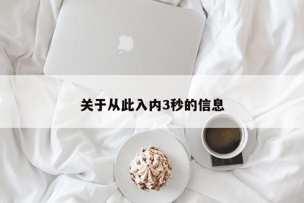 关于从此入内3秒的信息